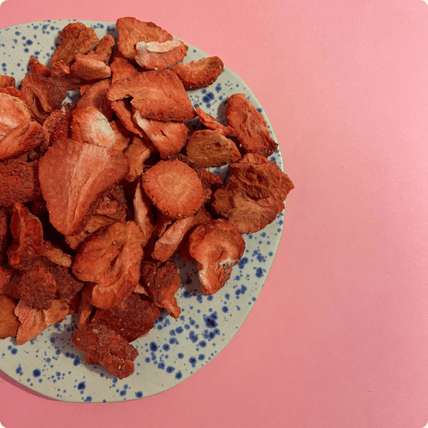Tranches de fraises biologiques lyophilisées - 3